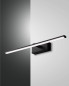 Preview: Fabas Luce LED Bad-Wand/Spiegelleuchte Nala 55x105mm 10W Warmweiß IP44 Schwarz