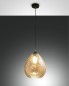 Preview: Fabas Luce Pendelleuchte Gisella E27 Ø260mm Bernstein