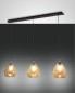 Preview: Fabas Luce Pendelleuchte Gisella E27 2000x1100mm Bernstein