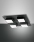 Preview: Fabas Luce LED Deckenleuchte/Spot Lucas 70x350mm 48W Warmweiß Anthrazit dimmbar