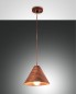 Preview: Fabas Luce Pendelleuchte Esino E27 Ø250mm Walnussfarben Holz