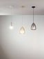 Preview: Fabas Luce Pendelleuchte Britton E27 Ø220mm Transparent