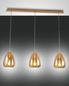 Preview: Fabas Luce Pendelleuchte Britton E27 2000x220mm Bernstein