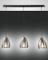 Preview: Fabas Luce Pendelleuchte Britton E27 2000x220mm Grau