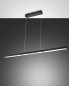 Preview: Fabas Luce LED Pendelleuchte Ling 2000x43mm 1x32+1x8W Warmweiß Schwarz dimmbar