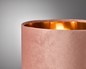 Preview: Fischer & Honsel Aura Tischlampe, Tischleuchte E27 Stoffschirm rose samt gold 50393