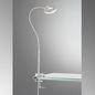 Preview: Fischer & Honsel Jax LED Klemmleuchte 5,8W Tunable white steuerbar dimmbar Acrylglas nickel 50414