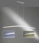 Preview: Fischer & Honsel Metis LED Pendelleuchte 29,1W Tunable white steuerbar dimmbar Abdeckglas satiniert nickel 60165