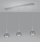 Preview: Helestra FLUTE LED Pendelleuchte 19W dimmbar Warmweiss Chrom 36/2002.04