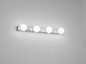 Preview: Helestra LIS LED Wandleuchte,Deckenleuchte 12W IP44 90Ra Warmweiss Chrom 48/2029.04