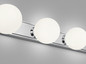 Preview: Helestra LIS LED Wandleuchte,Deckenleuchte 12W IP44 90Ra Warmweiss Chrom 48/2029.04