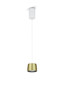 Preview: Helestra OVE LED Pendelleuchte 16W dimmbar 90Ra Warmweiss Weiß-Gold 6-5023.09