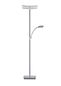 Preview: Hell Andy LED Stehleuchte Dimmbar 185cm CCT Nickel 60556/2-92