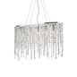 Preview: Ideal Lux RAIN Pendelleuchte E14 5-fach dimmbar Chrom 008363