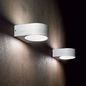 Preview: Ideal Lux IKO Wandleuchte E27 dimmbar Weiss IP54 018522