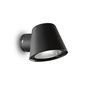 Preview: Ideal Lux GAS Wandleuchte GU10 dimmbar Schwarz IP43 020228