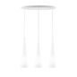 Preview: Ideal Lux MILK Pendelleuchte E27 3-fach ⌀140mm dimmbar Weiss 030326