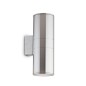 Preview: Ideal Lux GUN Wandleuchte E27 2-fach dimmbar Aluminium IP54 033020