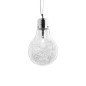 Preview: Ideal Lux LUCE MAX Pendelleuchte E27 ⌀220mm dimmbar Klar 033679