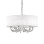 Preview: Ideal Lux SWAN Pendelleuchte E14 6-fach ⌀690mm dimmbar Weiss 035826