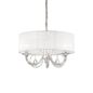 Preview: Ideal Lux SWAN Pendelleuchte E14 3-fach ⌀600mm dimmbar Weiss 035840