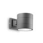 Preview: Ideal Lux SNIF ROUND Wandleuchte G9 dimmbar Anthrazit IP54 061467