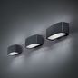 Preview: Ideal Lux ANDROMEDA Wandleuchte E27 dimmbar Anthrazit IP55 061580