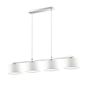 Preview: Ideal Lux HILTON G9 Pendelleuchte 4x ⌀180mm dimmbar Weiss warmweiss 075495