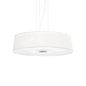 Preview: Ideal Lux HILTON Pendelleuchte E27 6-fach ⌀600mm dimmbar Weiss 075518