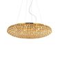 Preview: Ideal Lux KING G9 Pendelleuchte 12x ⌀650mm dimmbar Gold warmweiss 088020