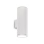 Preview: Ideal Lux GUN Wandleuchte E27 2-fach dimmbar Weiss IP54 092300