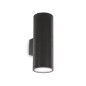 Preview: Ideal Lux GUN Wandleuchte E27 2-fach dimmbar Schwarz IP54 092317