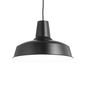 Preview: Ideal Lux MOBY Pendelleuchte E27 ⌀350mm dimmbar Schwarz 093659