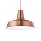 Preview: Ideal Lux MOBY Pendelleuchte E27 ⌀350mm dimmbar Kupfer 093697