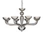 Preview: Ideal Lux CASANOVA Pendelleuchte E14 8-fach ⌀880mm dimmbar Rauchglas 095615