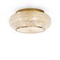 Preview: Ideal Lux PASHA' Deckenleuchte E14 10-fach ⌀550mm dimmbar Gold 100791