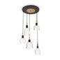 Preview: Ideal Lux GRETEL Pendelleuchte E27 5-fach ⌀500mm dimmbar Schwarz 103174