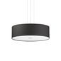 Preview: Ideal Lux WOODY Pendelleuchte E27 5-fach ⌀600mm dimmbar Schwarz 105628