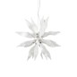 Preview: Ideal Lux LEAVES G9 Pendelleuchte 8x ⌀630mm dimmbar Weiss warmweiss 111957