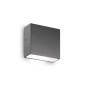 Preview: Ideal Lux TETRIS-1 Wandleuchte G9 dimmbar Anthrazit IP44 113753