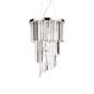 Preview: Ideal Lux CARLTON Pendelleuchte E14 8-fach ⌀400mm dimmbar Chrom 117737