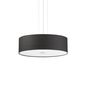 Preview: Ideal Lux WOODY Pendelleuchte E27 4-fach ⌀500mm dimmbar Schwarz 122243