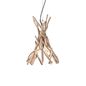 Preview: Ideal Lux DRIFTWOOD Pendelleuchte E27 ⌀350mm dimmbar Holz 129600