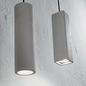 Preview: Ideal Lux OAK Pendelleuchte GU10 ⌀70mm dimmbar Beton 150635