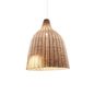 Preview: Ideal Lux HAUNT Pendelleuchte E27 ⌀350mm dimmbar Holz 159812