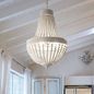 Preview: Ideal Lux MONET Pendelleuchte E14 6-fach ⌀500mm dimmbar Weiss 162751