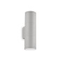 Preview: Ideal Lux GUN Wandleuchte GU10 2-fach dimmbar Grau IP44 163628