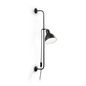 Preview: Ideal Lux SHOWER Wandleuchte E27 Schwarz 179643