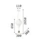 Preview: Ideal Lux DREAM BIG Pendelleuchte E27 ⌀300mm dimmbar Weiss 179858