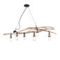 Preview: Ideal Lux DRIFTWOOD Pendelleuchte E27 6-fach dimmbar Holz 180922